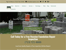 Tablet Screenshot of durapierfoundationrepair.com
